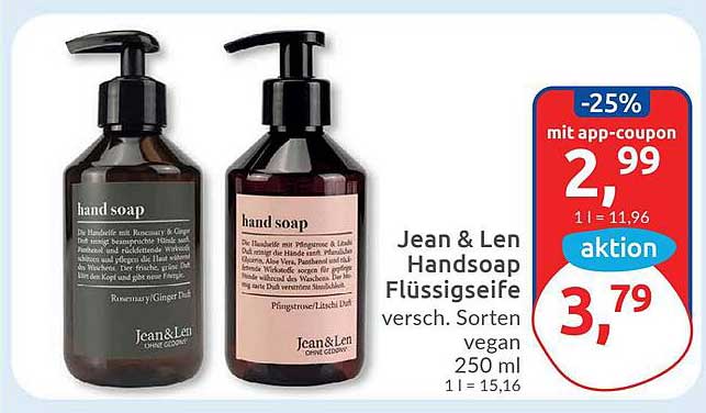 Jean & Len Handsoap Flüssigseife