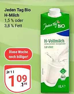 Jeden Tag Bio H-Milch