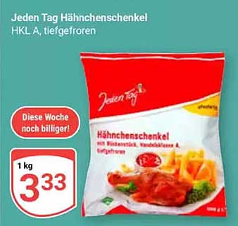 Jeden Tag Hähnchenschenkel