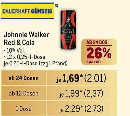 Johnnie Walker Red & Cola