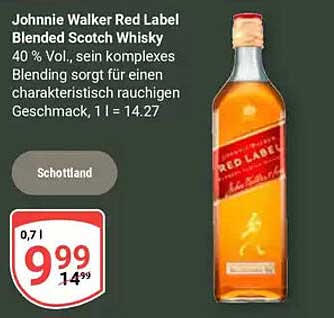 Johnnie Walker Red Label Blended Scotch Whisky