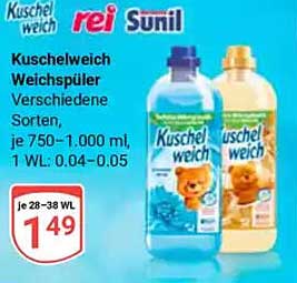 Kuschelweich Weichspüler