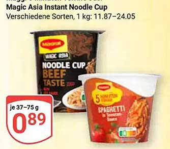 Magic Asia Instant Noodle Cup