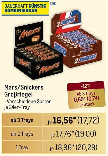 Mars/Snickers Großriegel