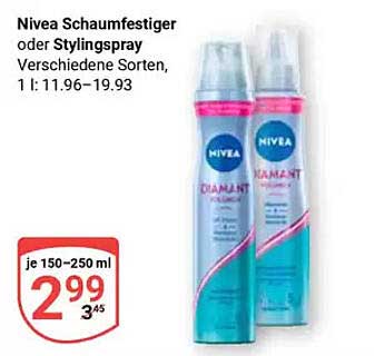 Nivea Schaumfestiger oder Stylingspray