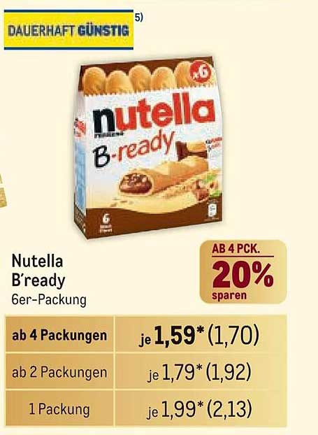 Nutella B-ready 6er-Packung