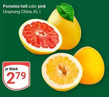 Pomelos hell oder pink