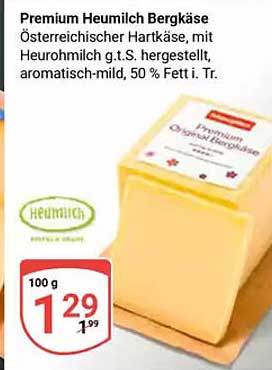 Premium Heumilch Bergkäse