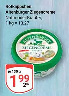 Rotkäppchen Altenburger Ziegencreme