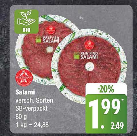 Salami verschied. Sorten SB-verpackt