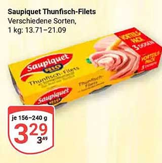 Saupiquet Thunisch-Filets