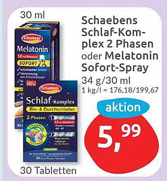 Schaebens Schlaf-Komplex 2 Phasen oder Melatonin Sofort-Spray