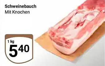 Schweinebauch mit Knochen