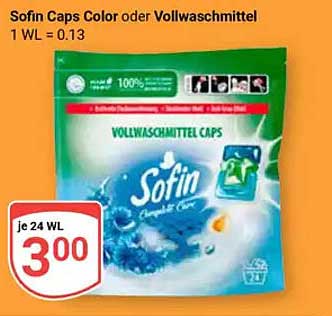 Sofin Caps Color oder Vollwaschmittel