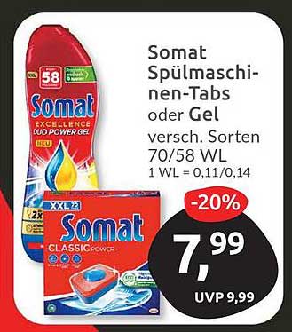 Somat Spülmaschinen-Tabs oder Gel