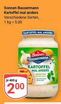 Sonnen Bassermann Kartoffel mal anders