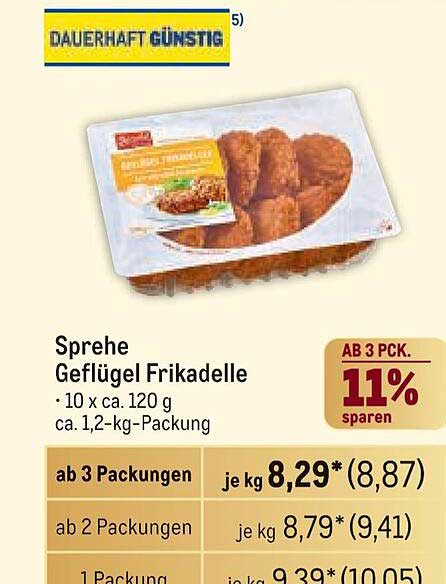 Sprehe Geflügel Frikadelle