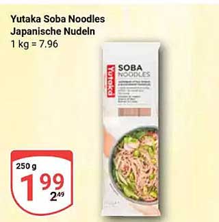 Yutaka Soba Noodles Japanische Nudeln