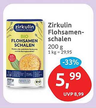 Zirculin Flohsamenschalen