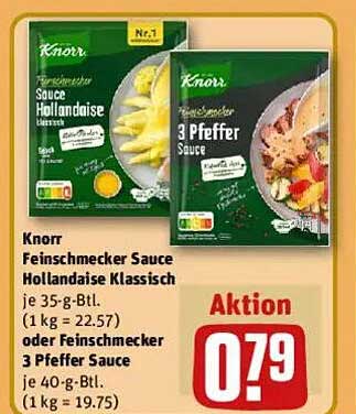 Knorr Feinschmecker Sauce Hollandaise Klassisch oder Feinschmecker 3 Pfeffer Sauce