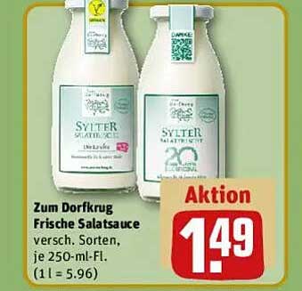 Zum Dorfkrug Frische Salatsauce