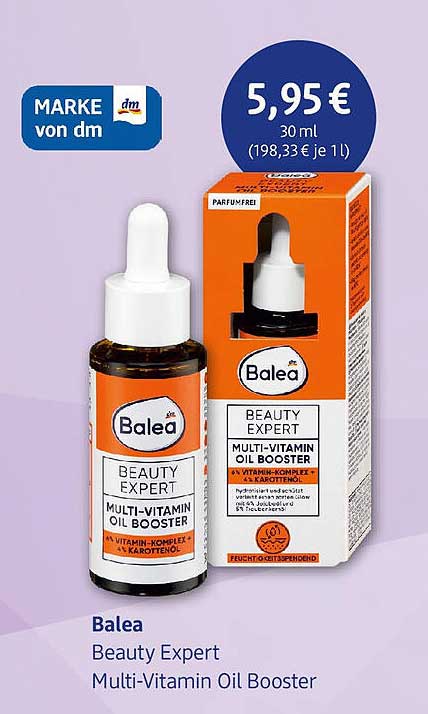 Balea Beauty Expert Multi-Vitamin Oil Booster