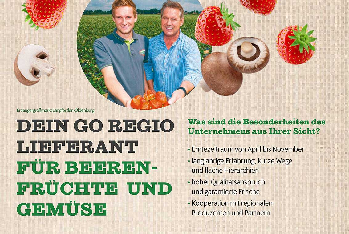 DEIN GO REGIO LIEFERANT FÜR BEERENFRÜCHTE UND GEMÜSE