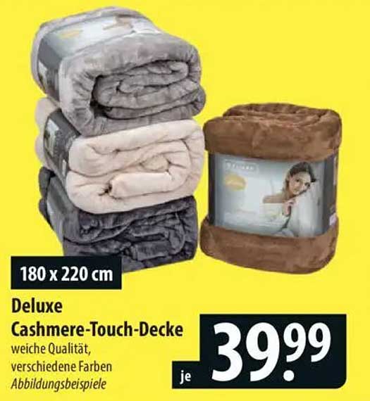 Deluxe Cashmere-Touch-Decke