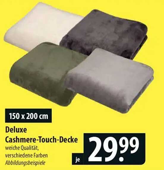 Deluxe Cashmere-Touch-Decke