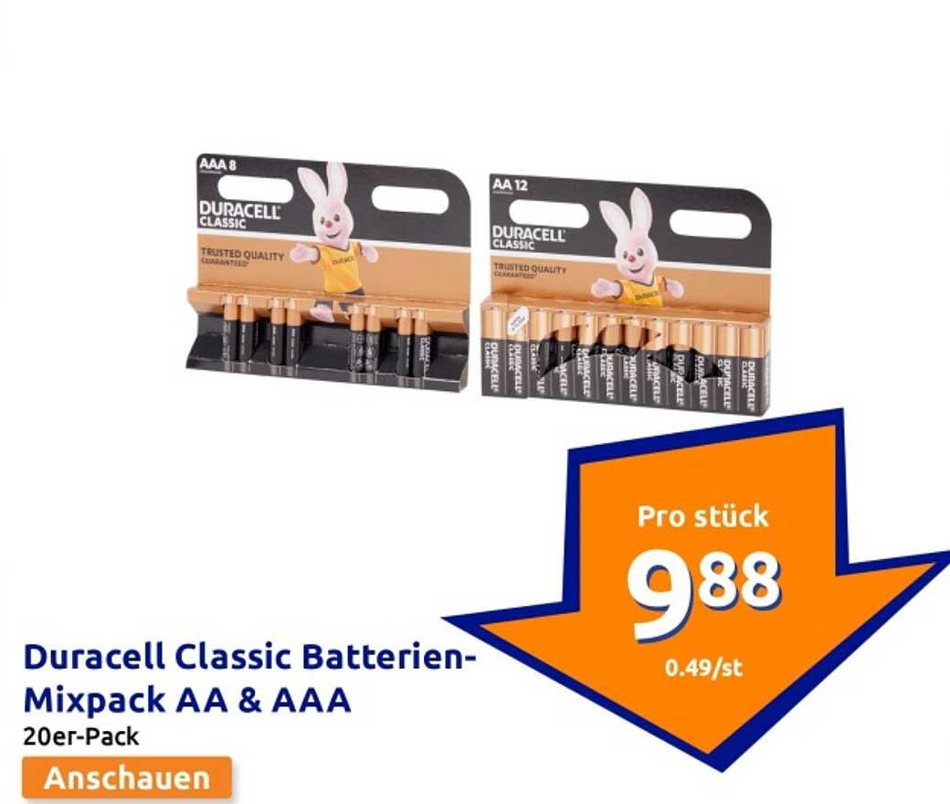 Duracell Classic Batterien-Mixpack AA & AAA