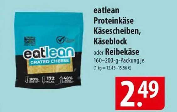 eatlean Protein käse Käse scheiben, Käse block oder Reibekäse