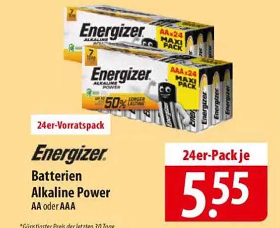 Energizer Batterien Alkaline Power