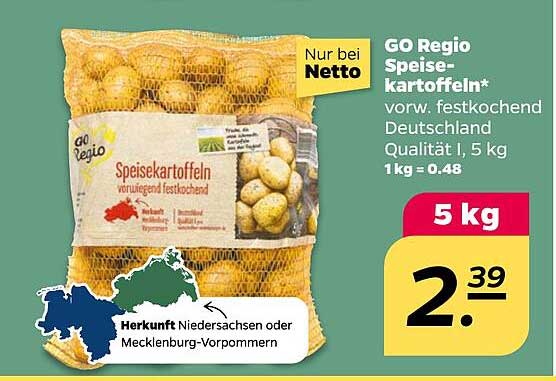 GO Regio Speisekartoffeln* vorw. festkochend