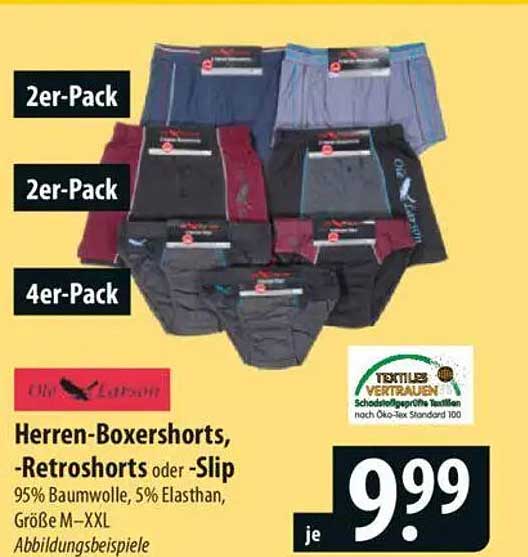 Herren-Boxershorts, -Retroshorts oder -Slip