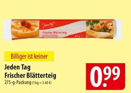 Jeden Tag Frischer Blätterteig