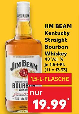 JIM BEAM Kentucky Straight Bourbon Whiskey