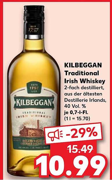 KILBEGGAN Traditional Irish Whiskey