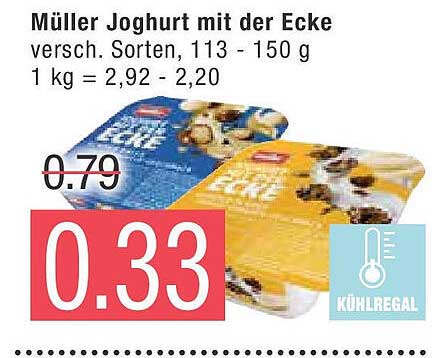 Müller Joghurt mit der Ecke