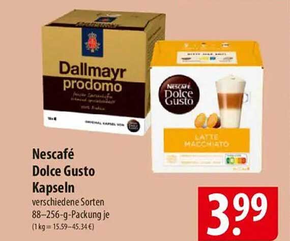 Nescafé Dolce Gusto Kapseln