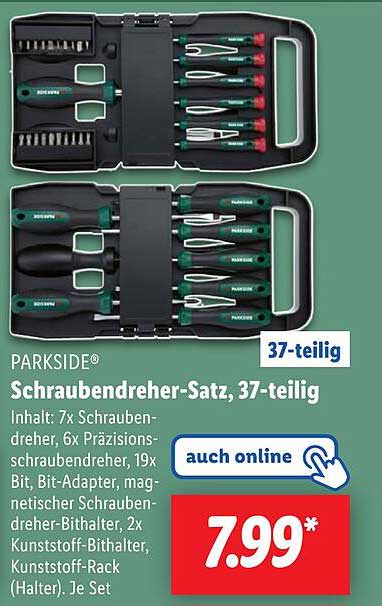 PARKSIDE® Schraubendreher-Satz, 37-teilig