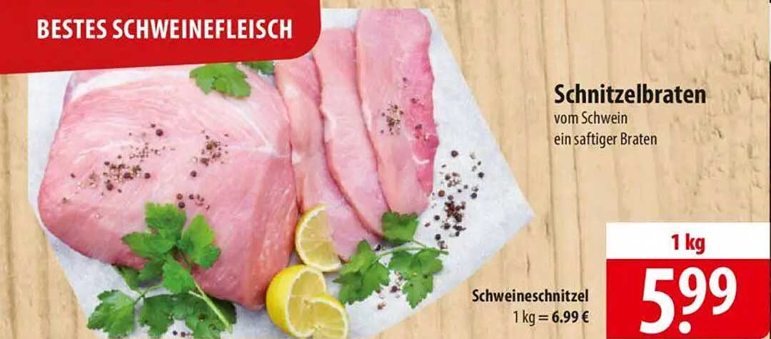 Schnitzelbraten vom Schwein