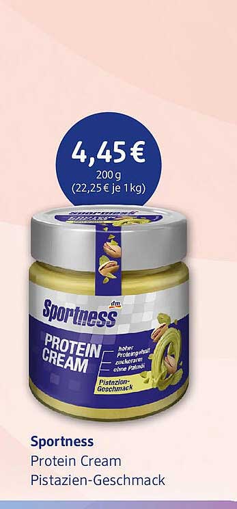 Sportness Protein Cream Pistazien-Geschmack