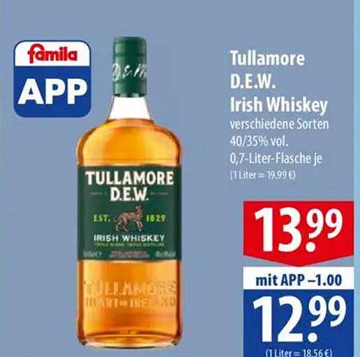 Tullamore D.E.W. Irish Whiskey