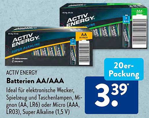 ACTIV ENERGY Batterien AA/AAA