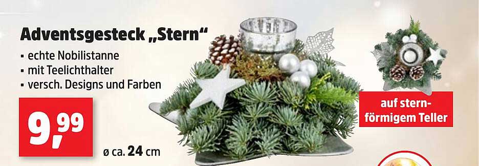 Adventsgesteck „Stern“