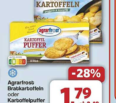 Agrarfrost Bratkartoffeln oder Kartoffelpuffer