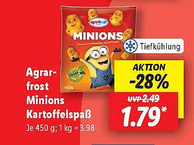 Agrarfrost Minions Kartoffelspaß