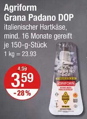 Agriform Grana Padano DOP