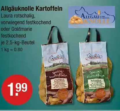 Allgäuknolle Kartoffeln