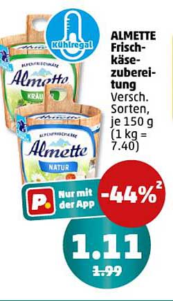 ALMETTE Frischkäse-zubereitung